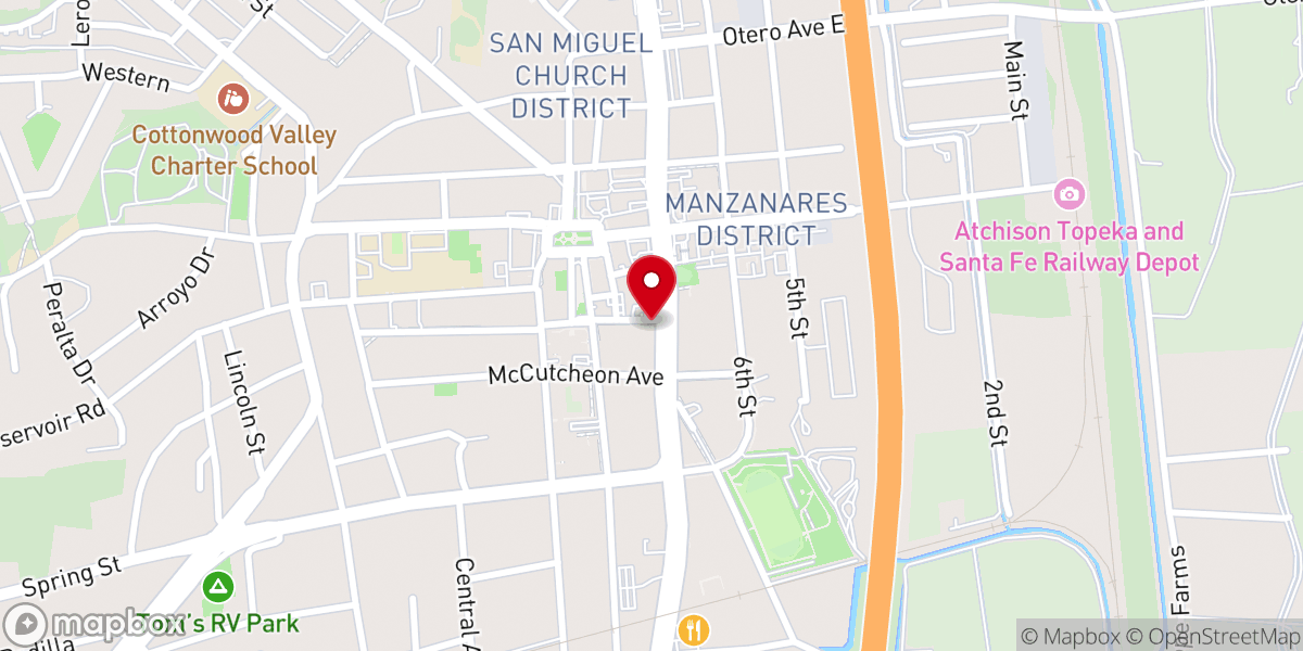 Map showing location of Church St., A Collective