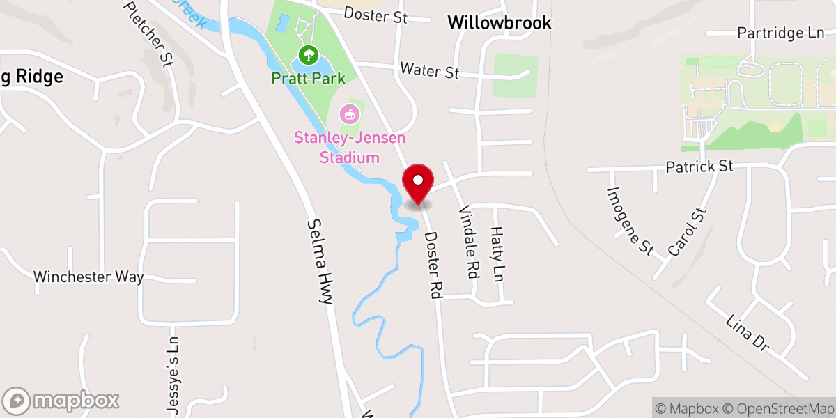 Map showing location of Doster Road Artesian Well House