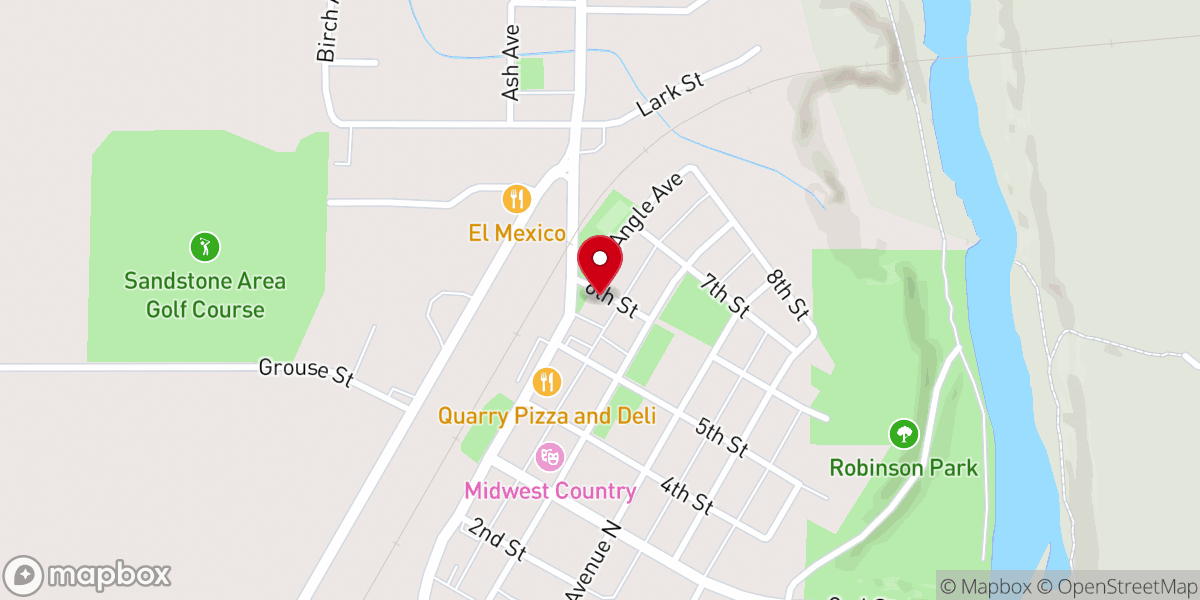 Map showing location of Evangelical Free Church