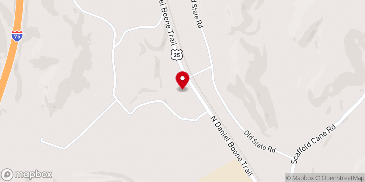 Map showing location of New Hope Holiness Church