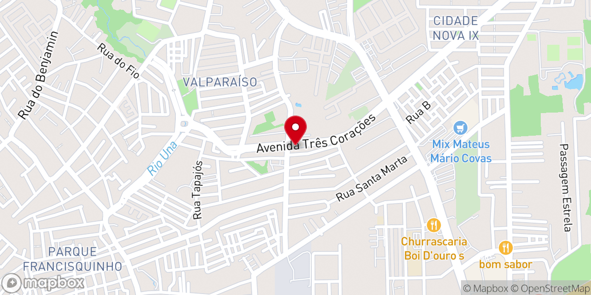 Map showing location of Assembleia de Deus - Coqueiro - Hebrom