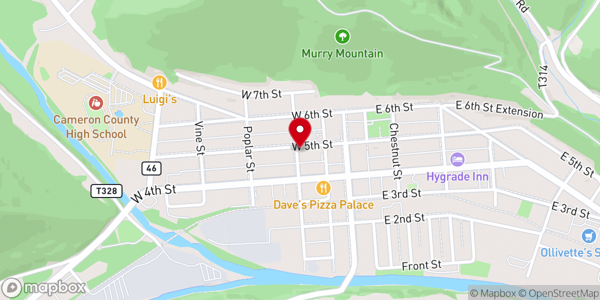 Map showing location of Deeper Waters Ministries