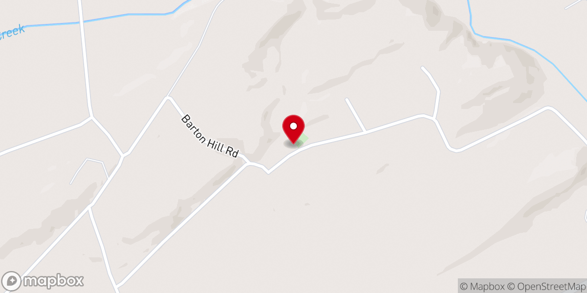 Map showing location of Ebenezer Mennonite Church