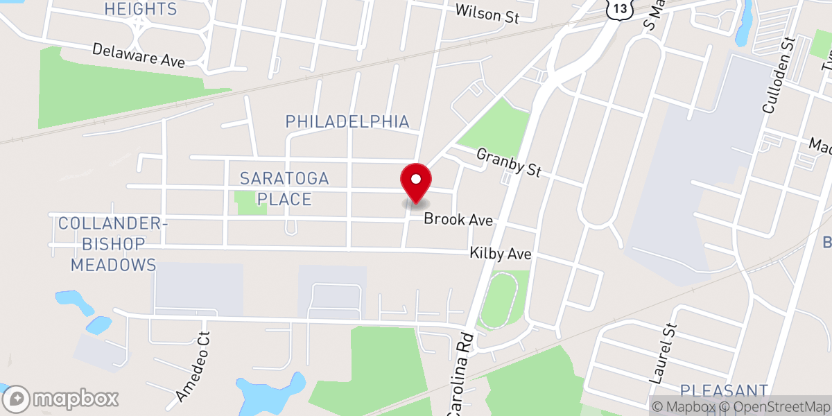 Map showing location of Faith Temple Apostolic Church