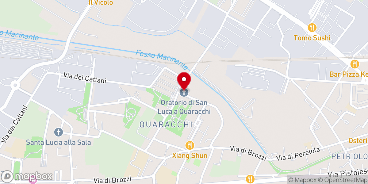 Map showing location of Ex oratorio di San Luca a Quaracchi