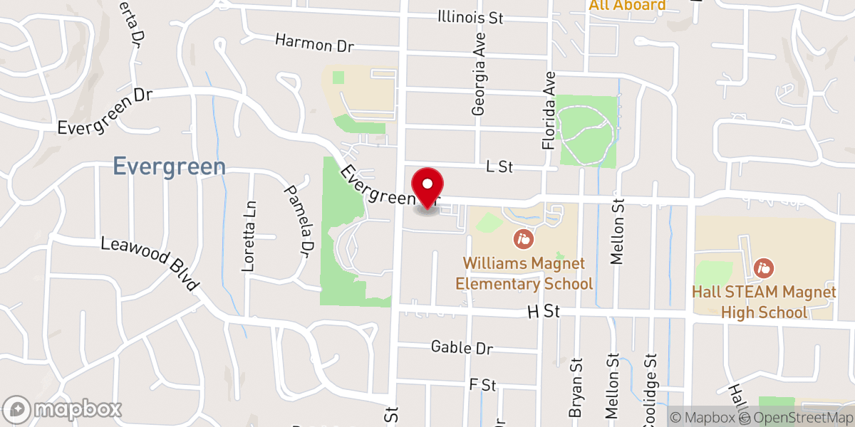 Map showing location of Trinity United Methodist Church
