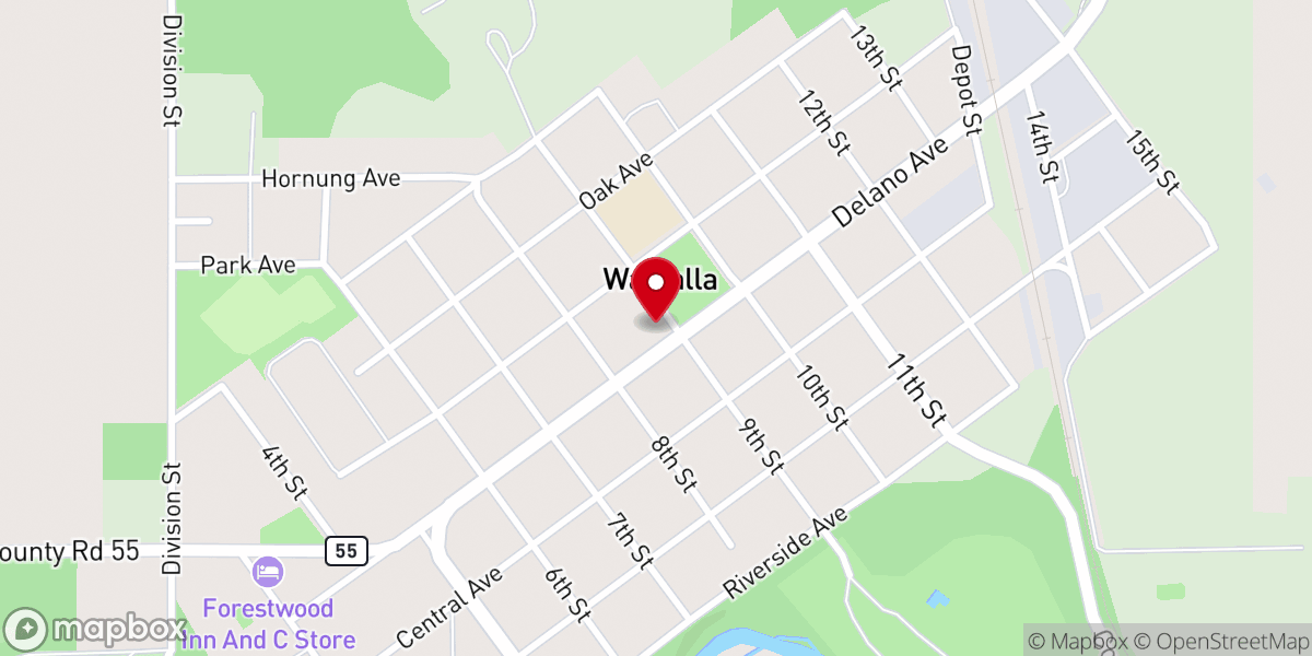 Map showing location of Presbyterian Church
