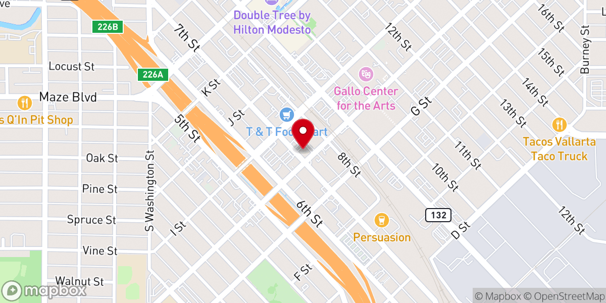 Map showing location of Universal Church