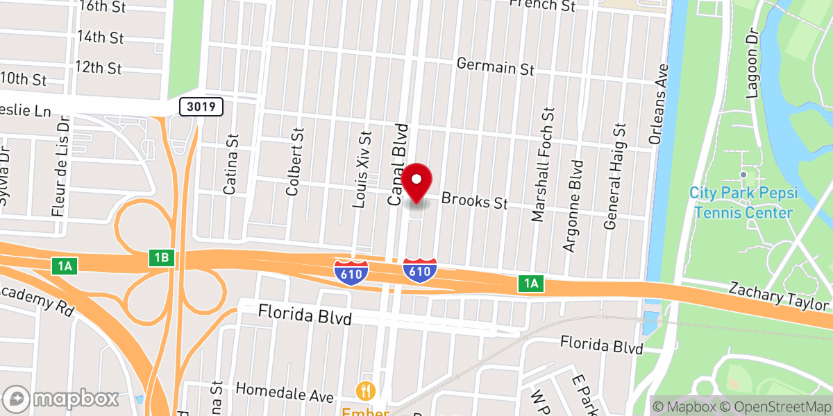 Map showing location of St. Luke's United Methodist Church