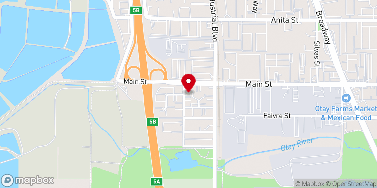 Map showing location of Vision Church San Diego