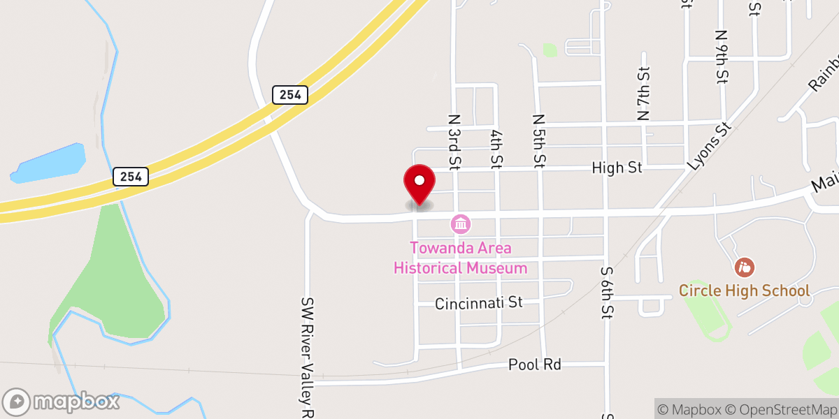 Map showing location of H2ochurch TV
