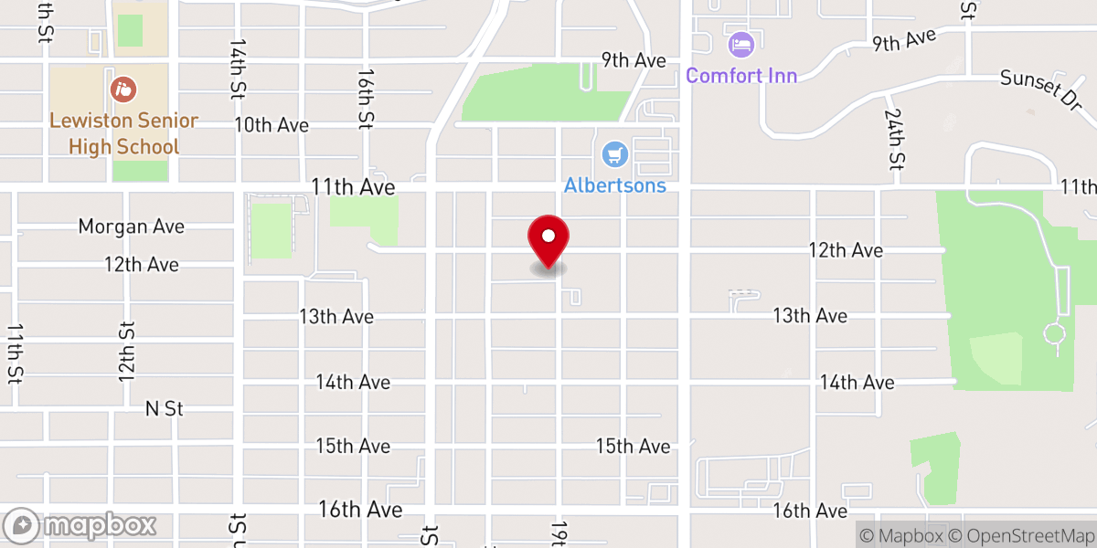 Map showing location of Lewiston Seventh-Day Adventist Church