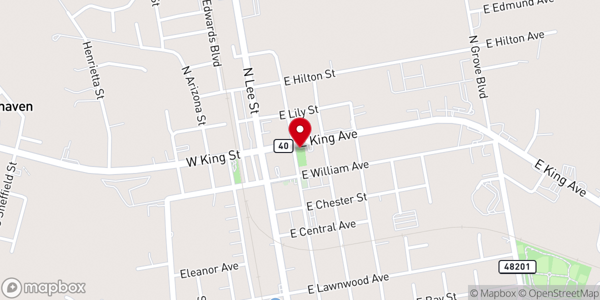 Map showing location of Kingsland Downtown Development Authority