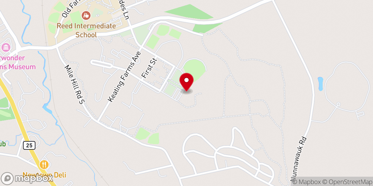 Map showing location of Fairfield Hills Campus