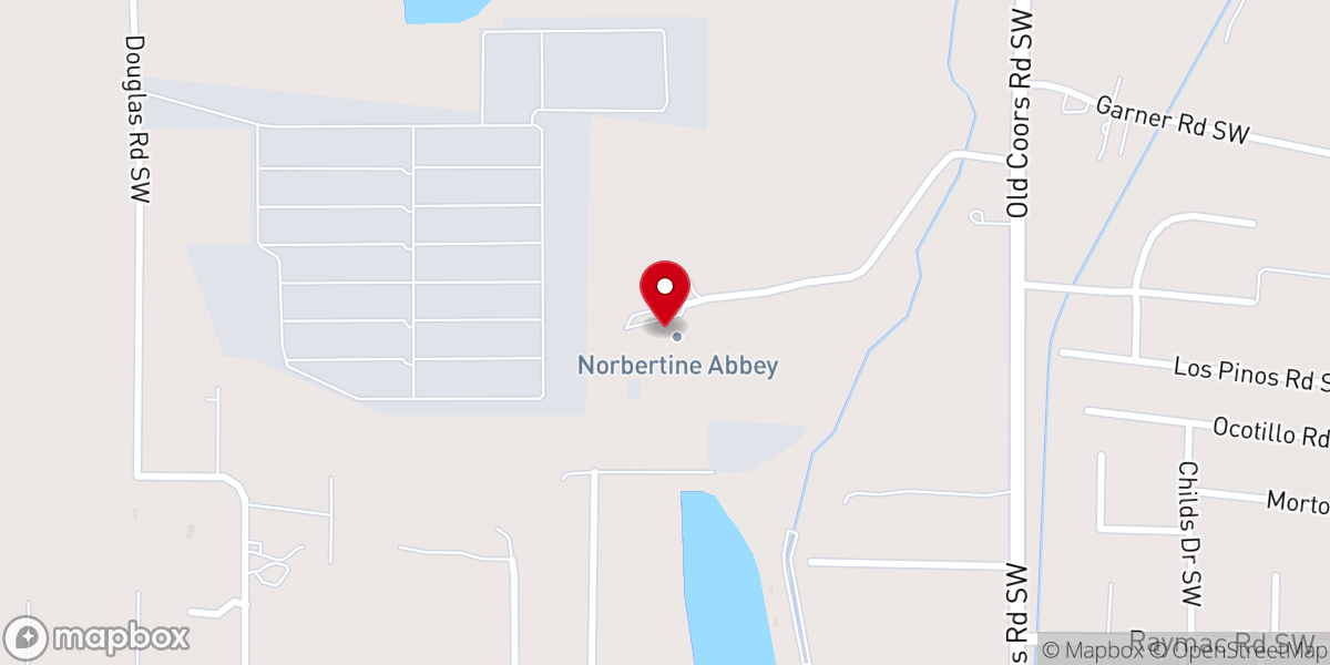 Map showing location of Norbertine Abbey