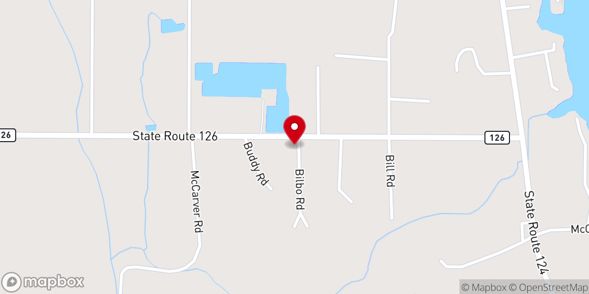 Map showing location of Pleasant Grove Church