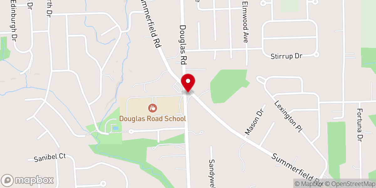 Map showing location of Grace Missionary Baptist Church
