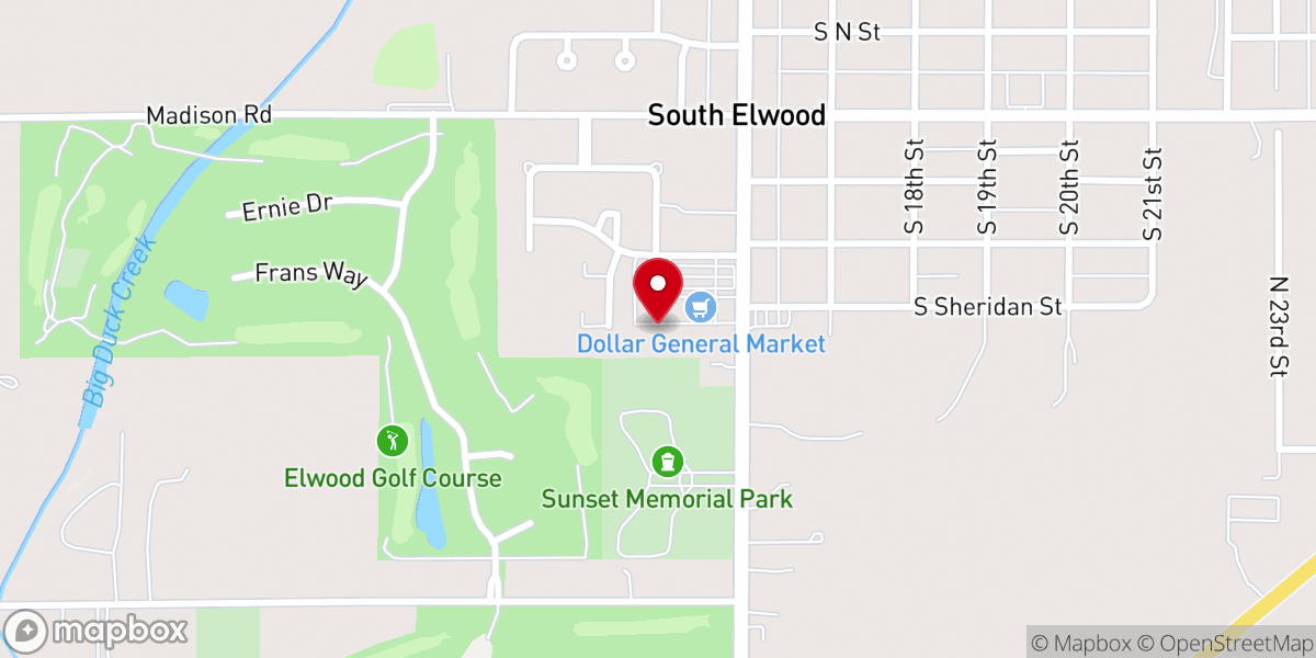 Map showing location of Lucky Strike Lanes