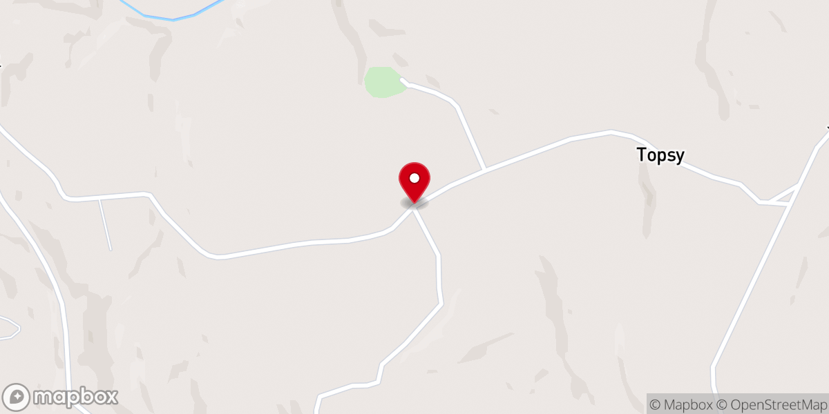 Map showing location of Topsy Church of Christ
