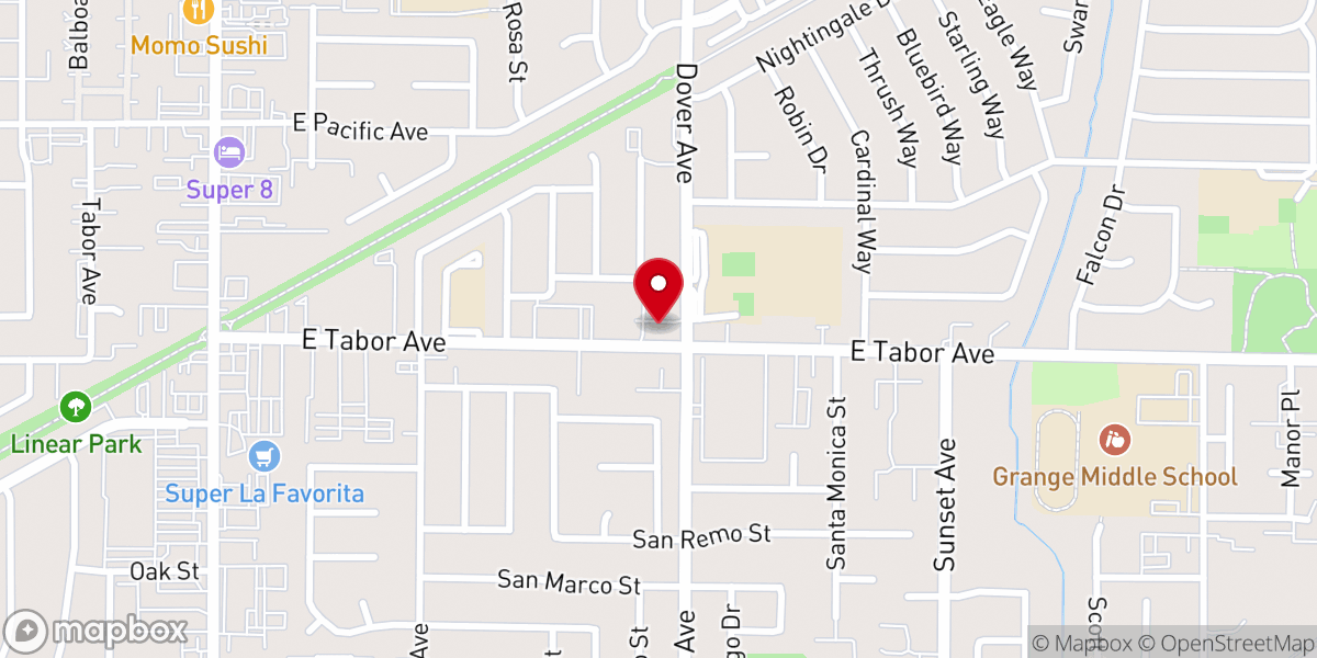 Map showing location of Iglesia Apostólica La Piedra Angular | The Cornerstone Apostolic Church