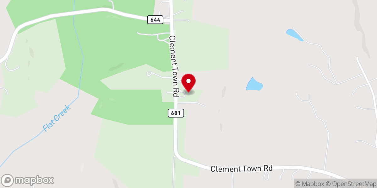 Map showing location of Salem Church of Truxillo