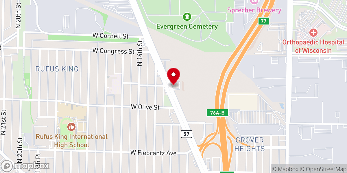 Map showing location of Mount Zion Assembly Healing Temple of the Apostolic Faith