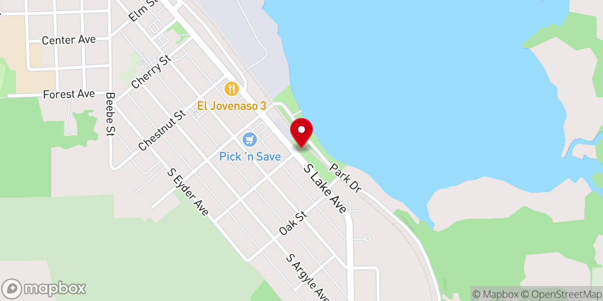 Map showing location of Phillips Chamber of Commerce