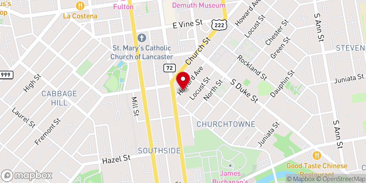 Map showing location of Church Of the Father, Son and Holy Ghost
