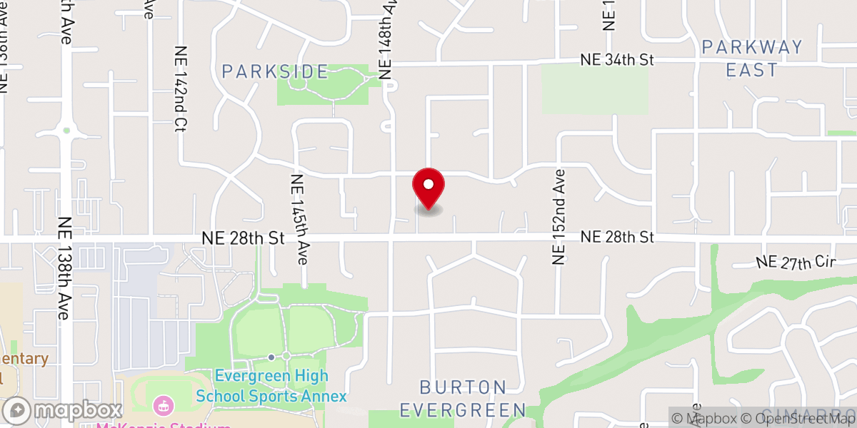 Map showing location of Master's Bible Church