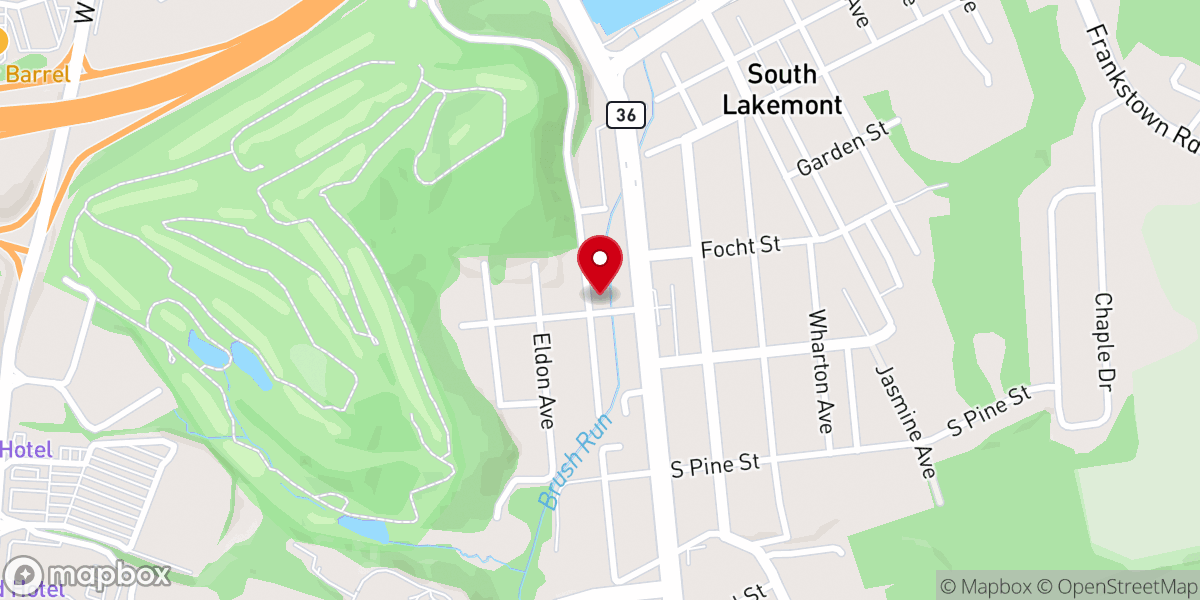 Map showing location of Altoona Full Gospel Church