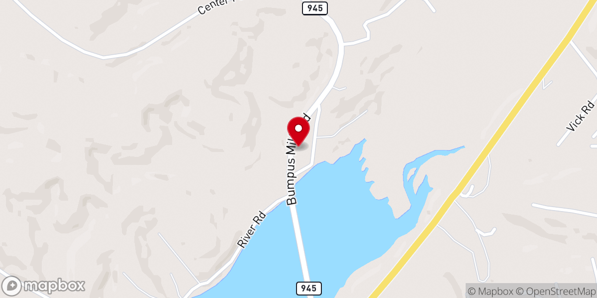 Map showing location of Trinity Fellowship Church