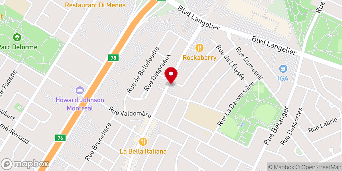 Map showing location of Mosquée Centre Al-Tawheed جمعية التوحيد