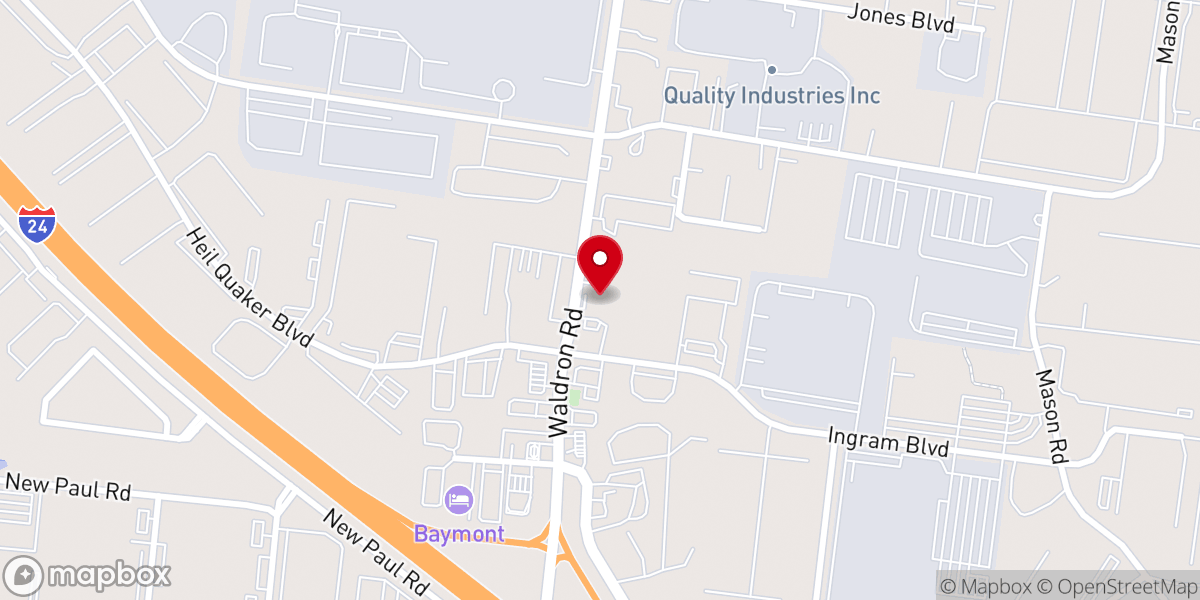 Map showing location of Casa de Gloria