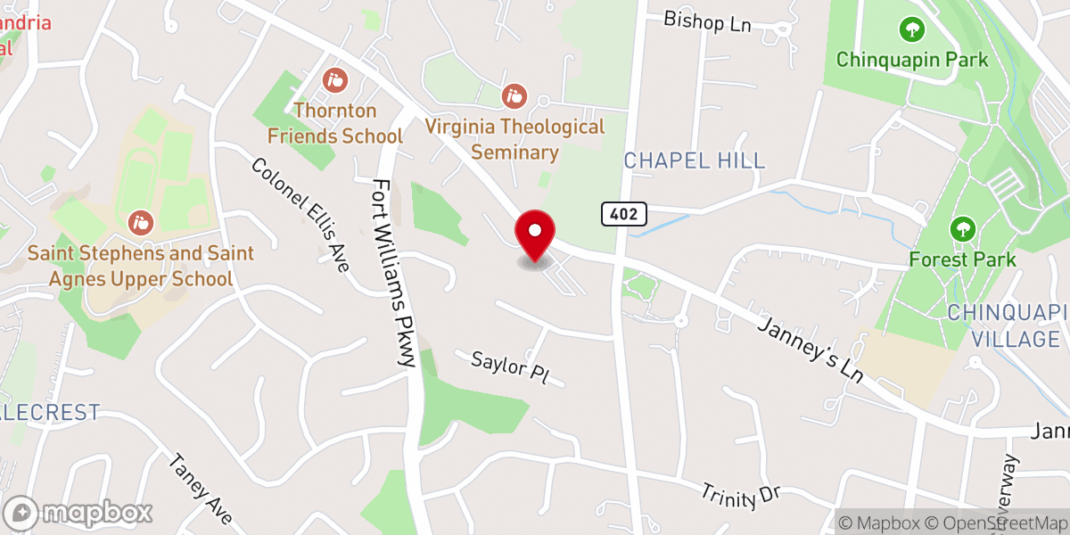 Map showing location of Immanuel Church-on-the-Hill