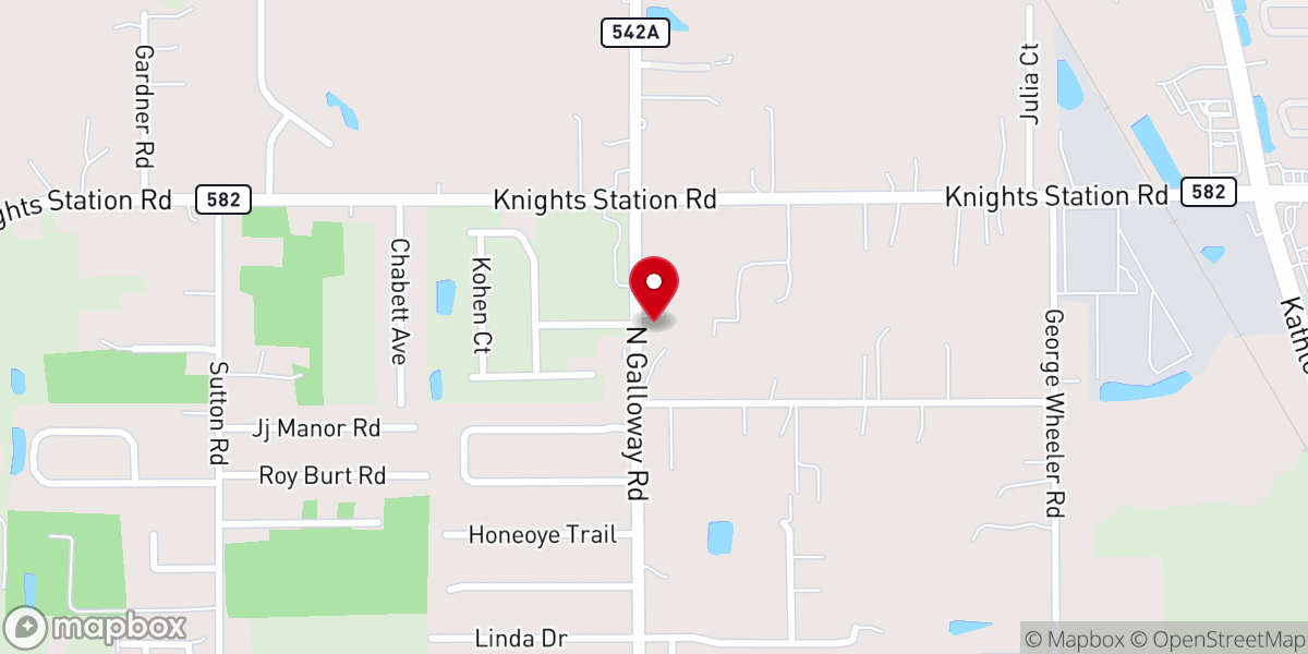 Map showing location of Lakeland Spanish Seventh-Day Adventist Church
