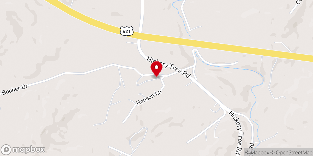 Map showing location of Cornerstone Free Will Baptist