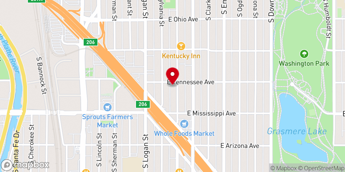 Map showing location of Washington Park Chapel