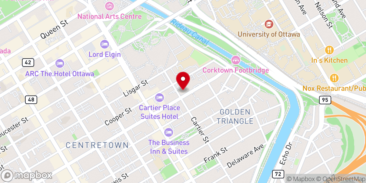 Map showing location of St. Theresa Roman Catholic Church