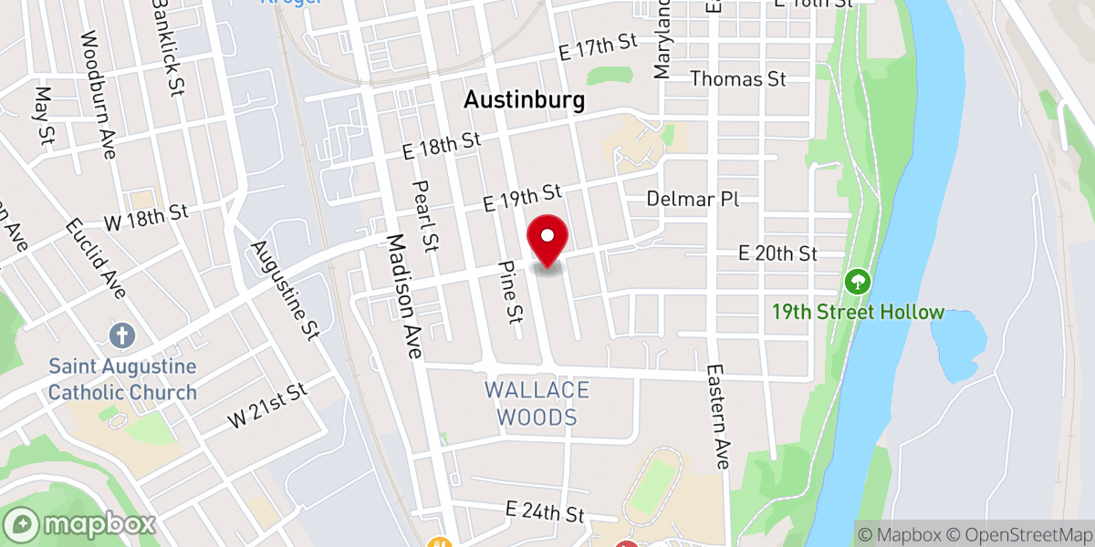 Map showing location of Immanuel Baptist Church