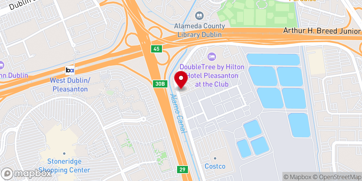 Map showing location of Valley Bible Church
