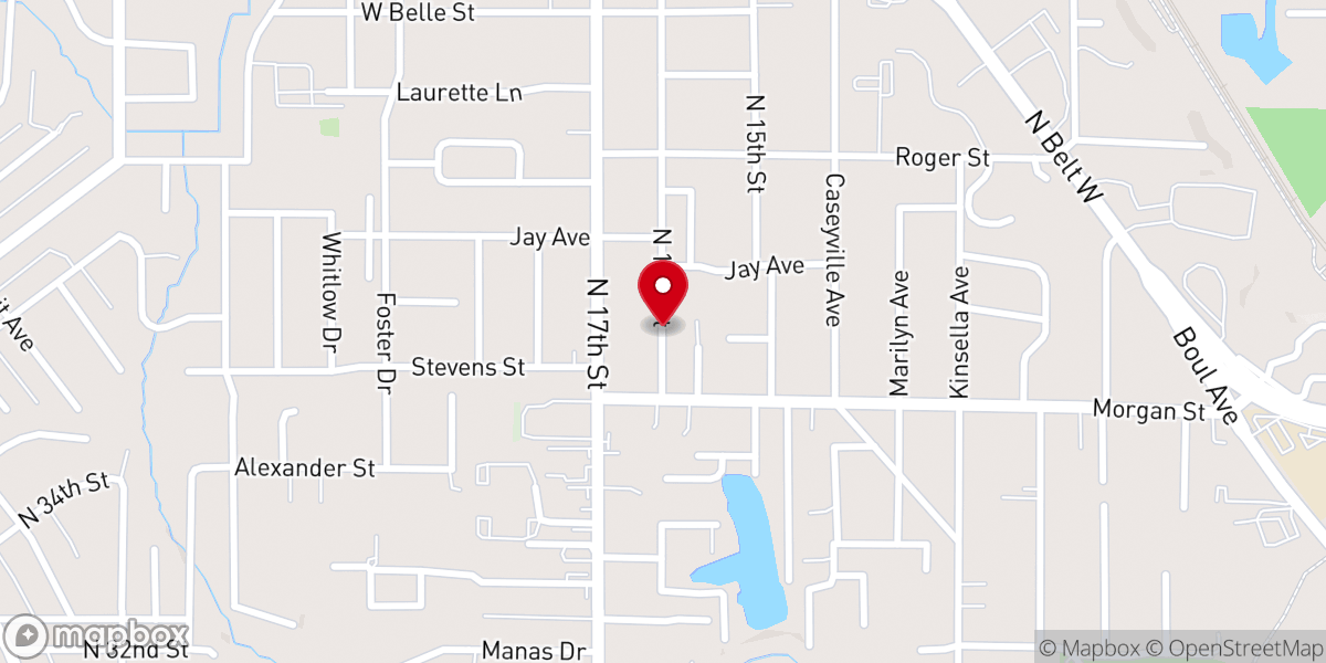 Map showing location of Faith Deliverance Center