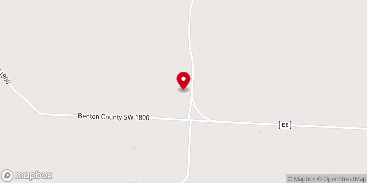 Map showing location of Shiloh Church