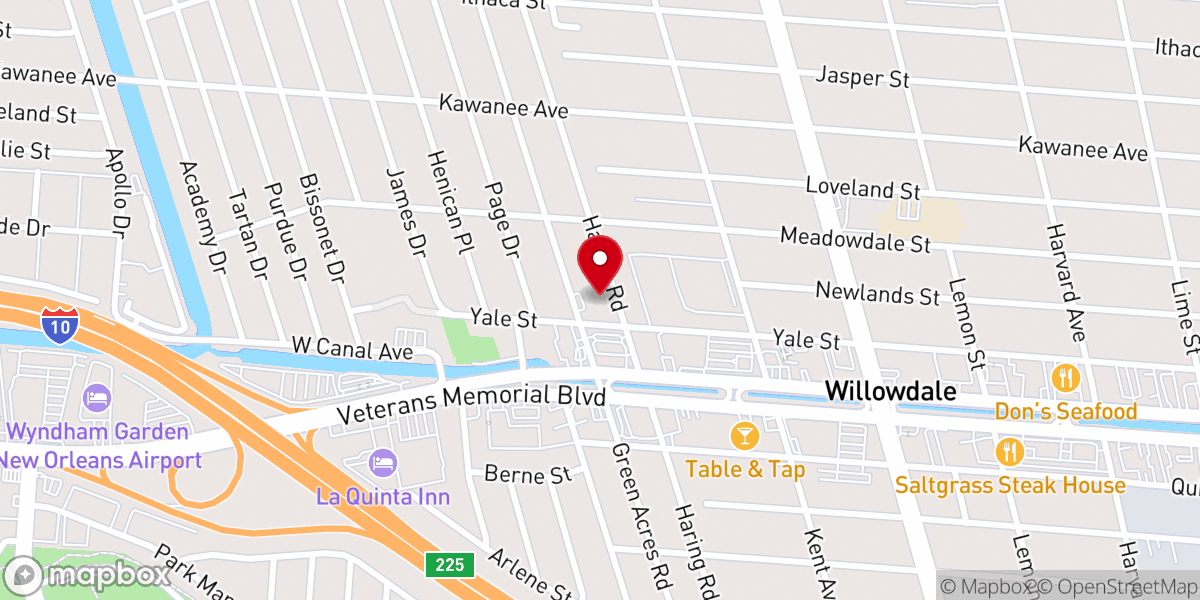 Map showing location of St Augustine's Episcopal Church