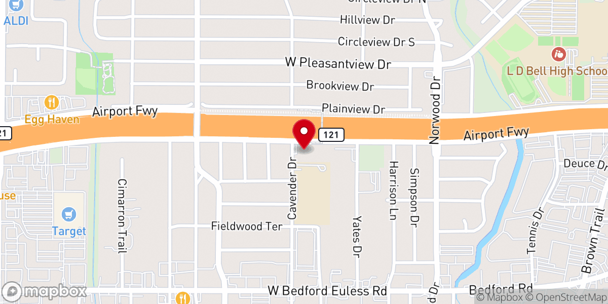 Map showing location of Immanuel Presbyterian Church of Dallas