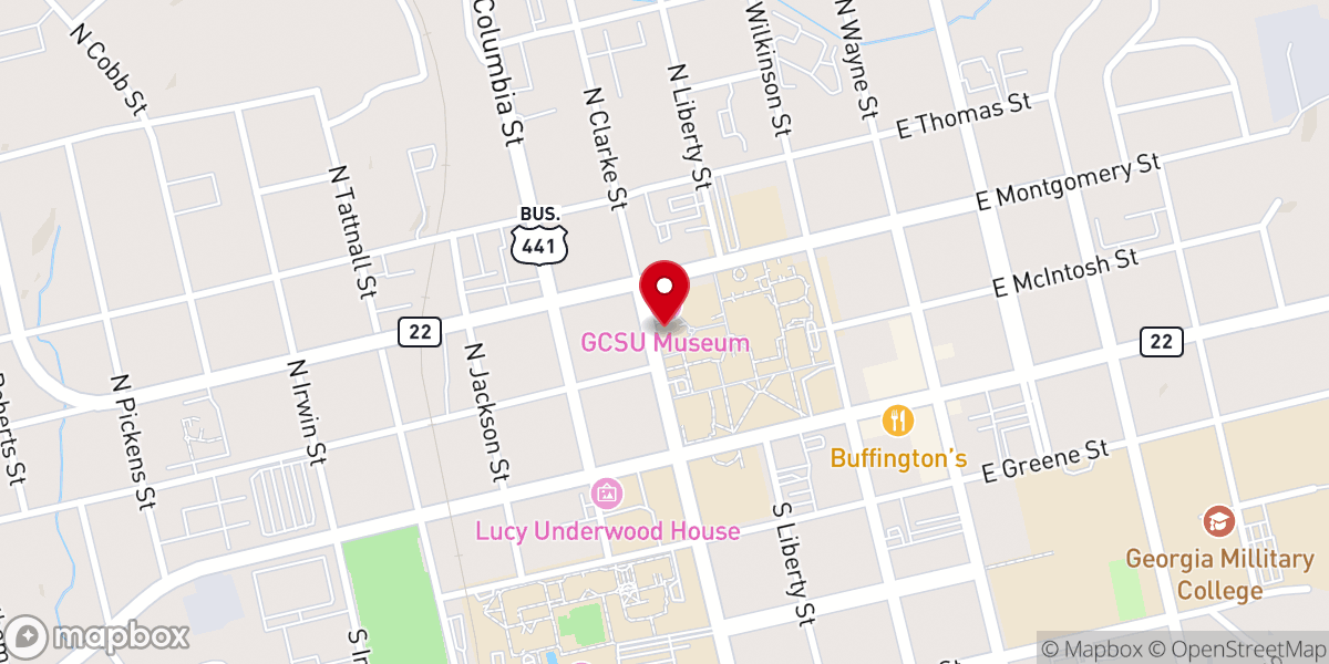 Map showing location of Chappell Hall