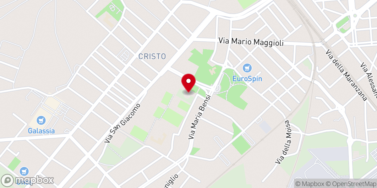 Map showing location of Parrocchia di San Baudolino