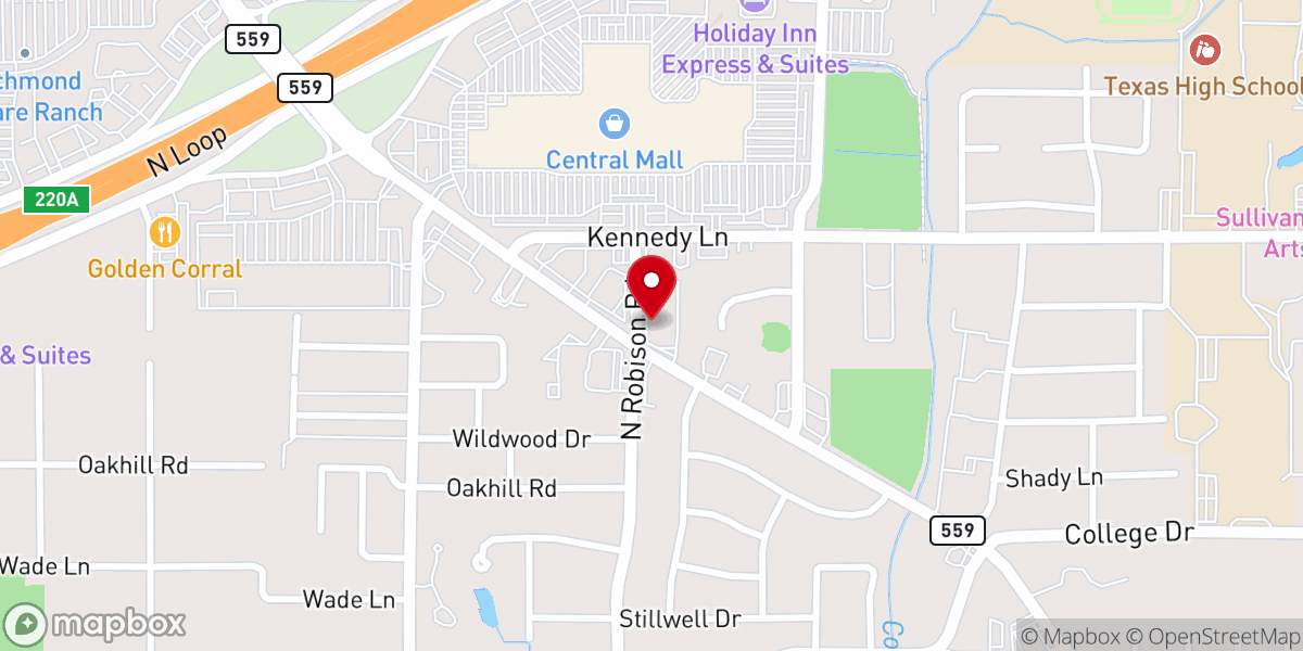 Map showing location of Oasis Life Church