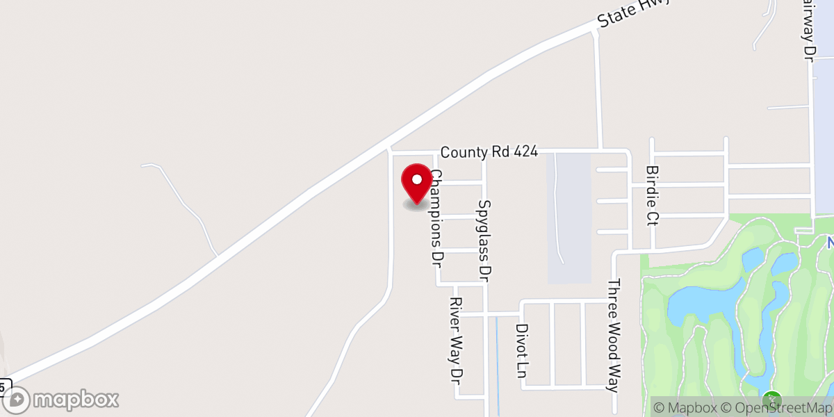 Map showing location of Missonary Camp Baptist Church