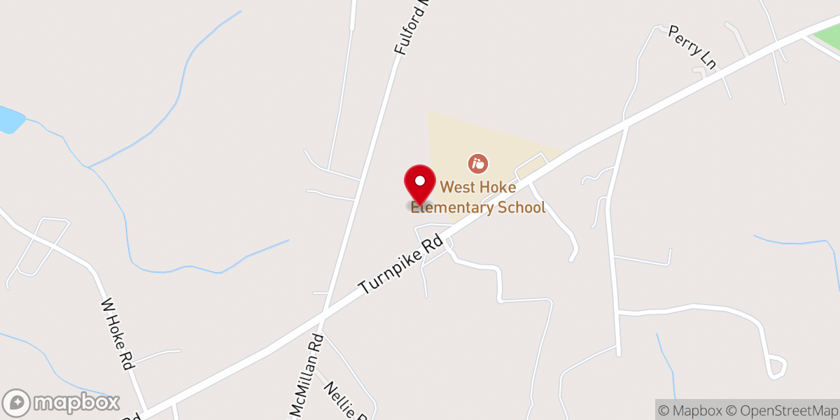 Map showing location of Mountain Grove Church