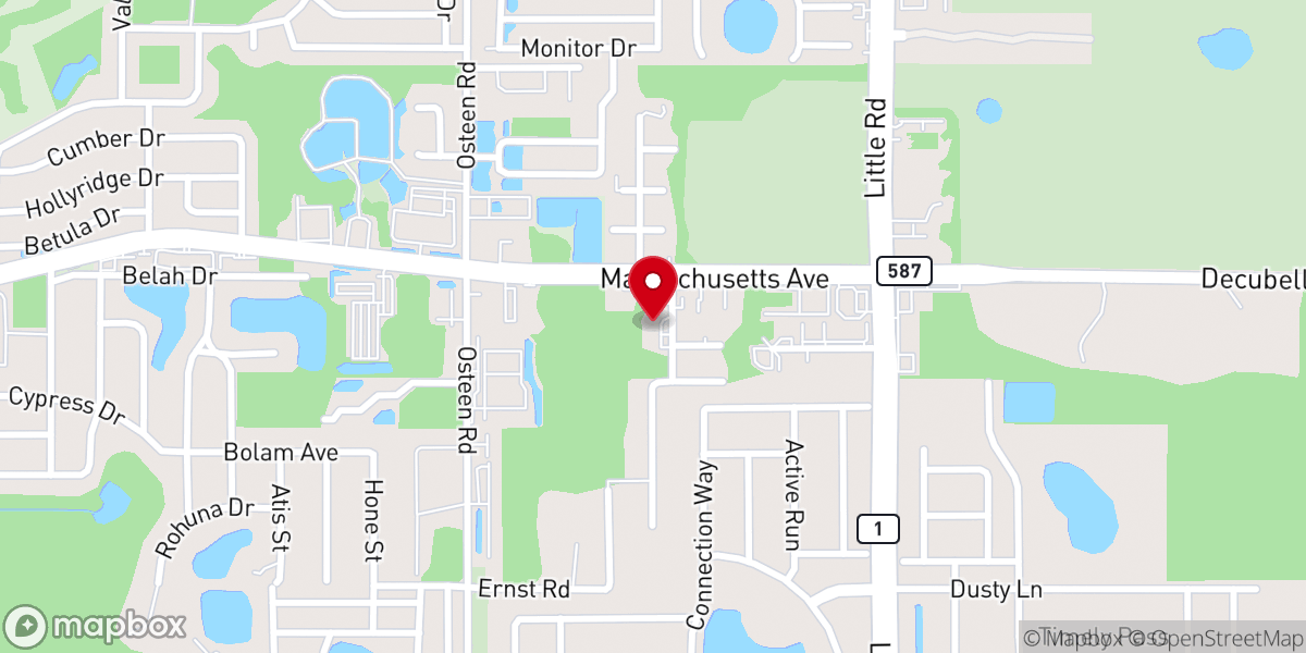 Map showing location of New Horizons Worship Center-Global Ministries